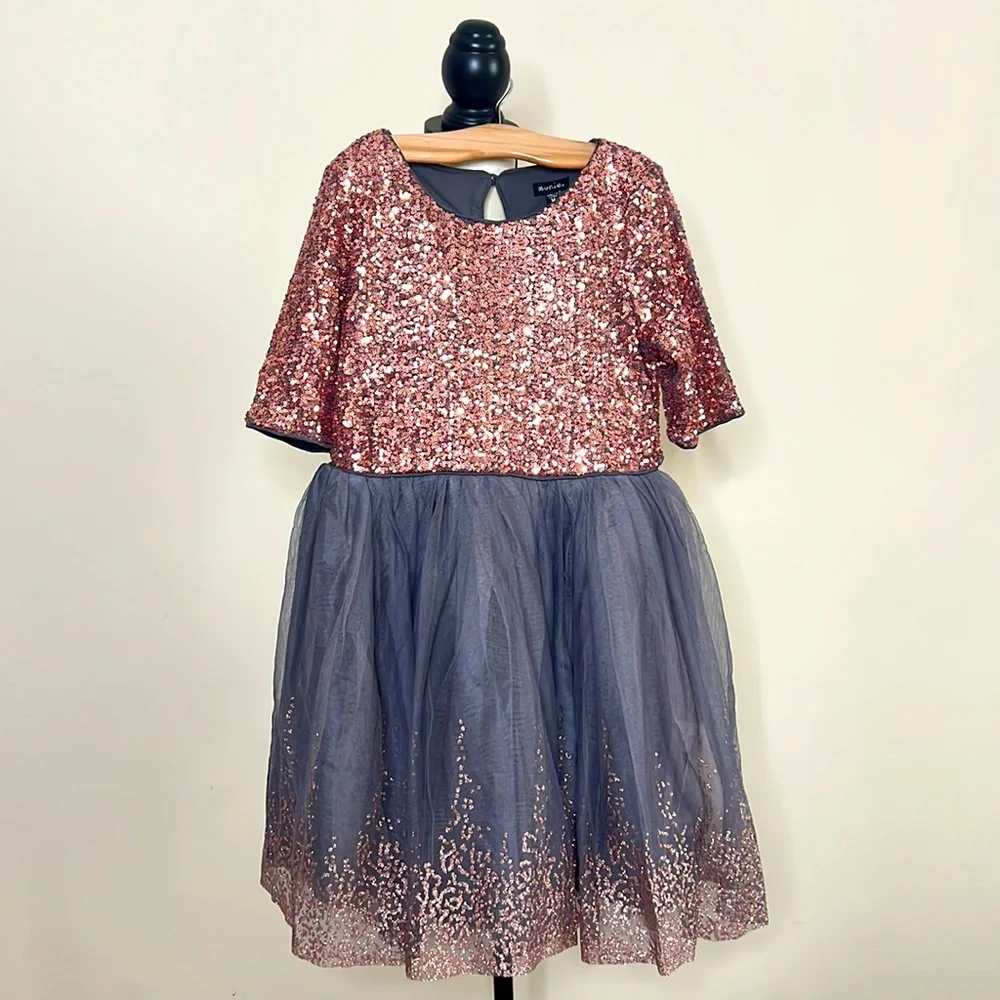 New Party Sequin Girl Dress - Picture 2 of 8